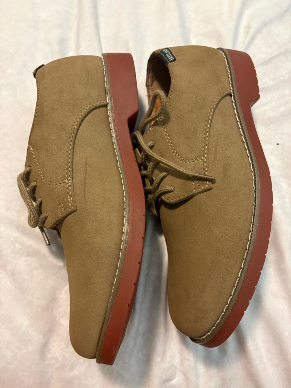 Eastland Buck Suede Oxford Shoes in Tan suede Lace Up Unisex Shoe EU 40 - Picture 6 of 13